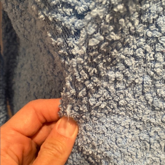 Sanctuary Blue V-Neck Sweater with Textured Knit - Picture 5 of 10